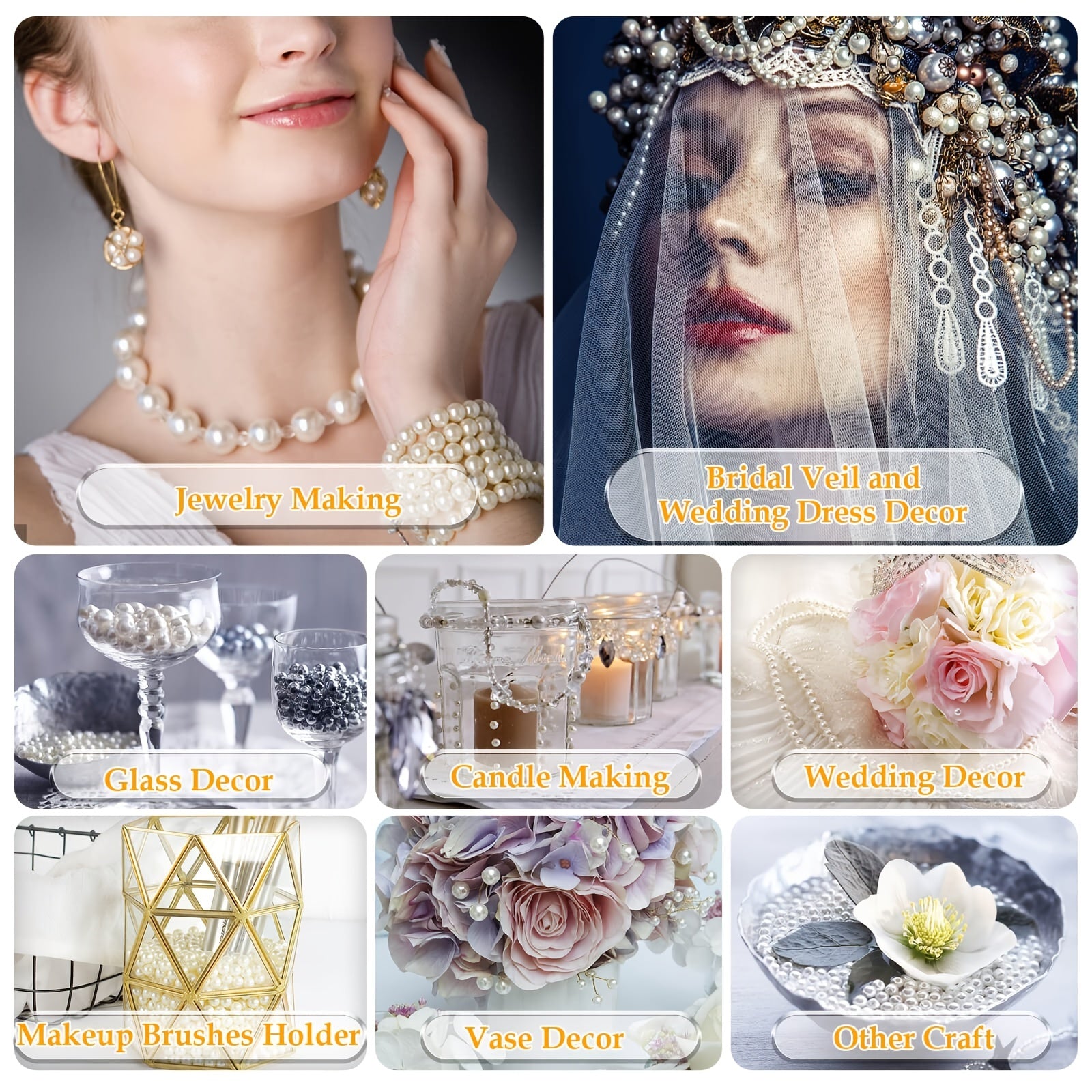 Ivory Pearl Craft Beads Loose Pearls For Jewelry Making