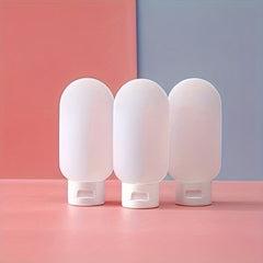 3pcs Silicone Travel Bottles Leakproof Refillable Squeeze Tubes Vibrant Colors