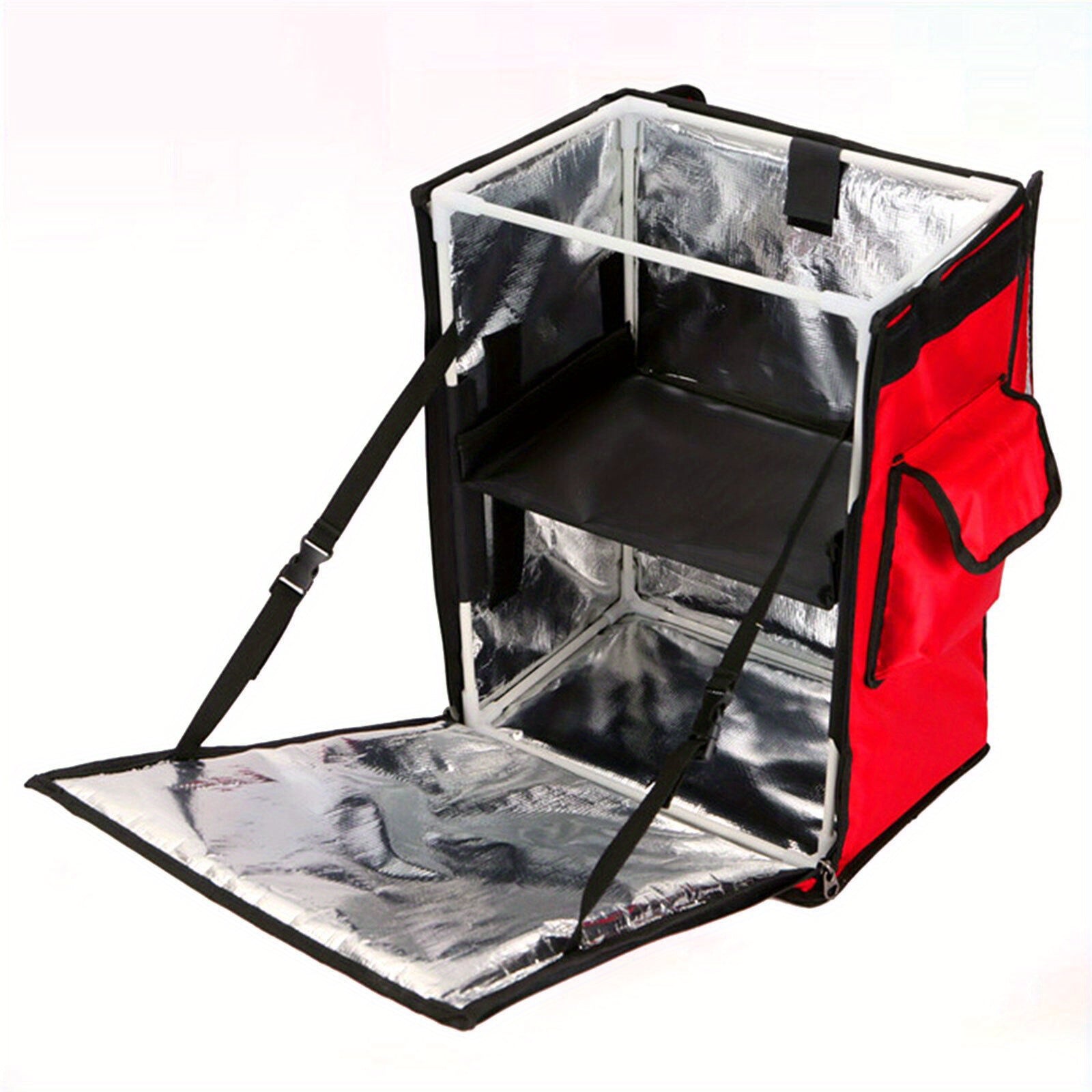 Waterproof Red Backpack with Safety Strip