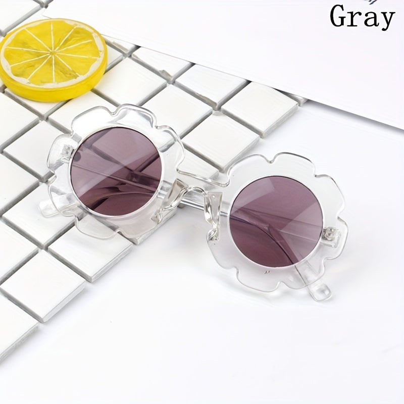 Sunflower Shaped Sunglasses UV400 Summer Eyewear for Party Outdoor Activities