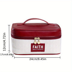 Large Capacity Travel Makeup Case Organizer