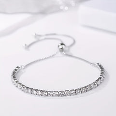 Crystal Tennis Adjustable Bracelet