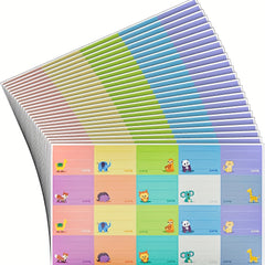 Waterproof Animal Name Stickers for Water Cup, Handwritten Design