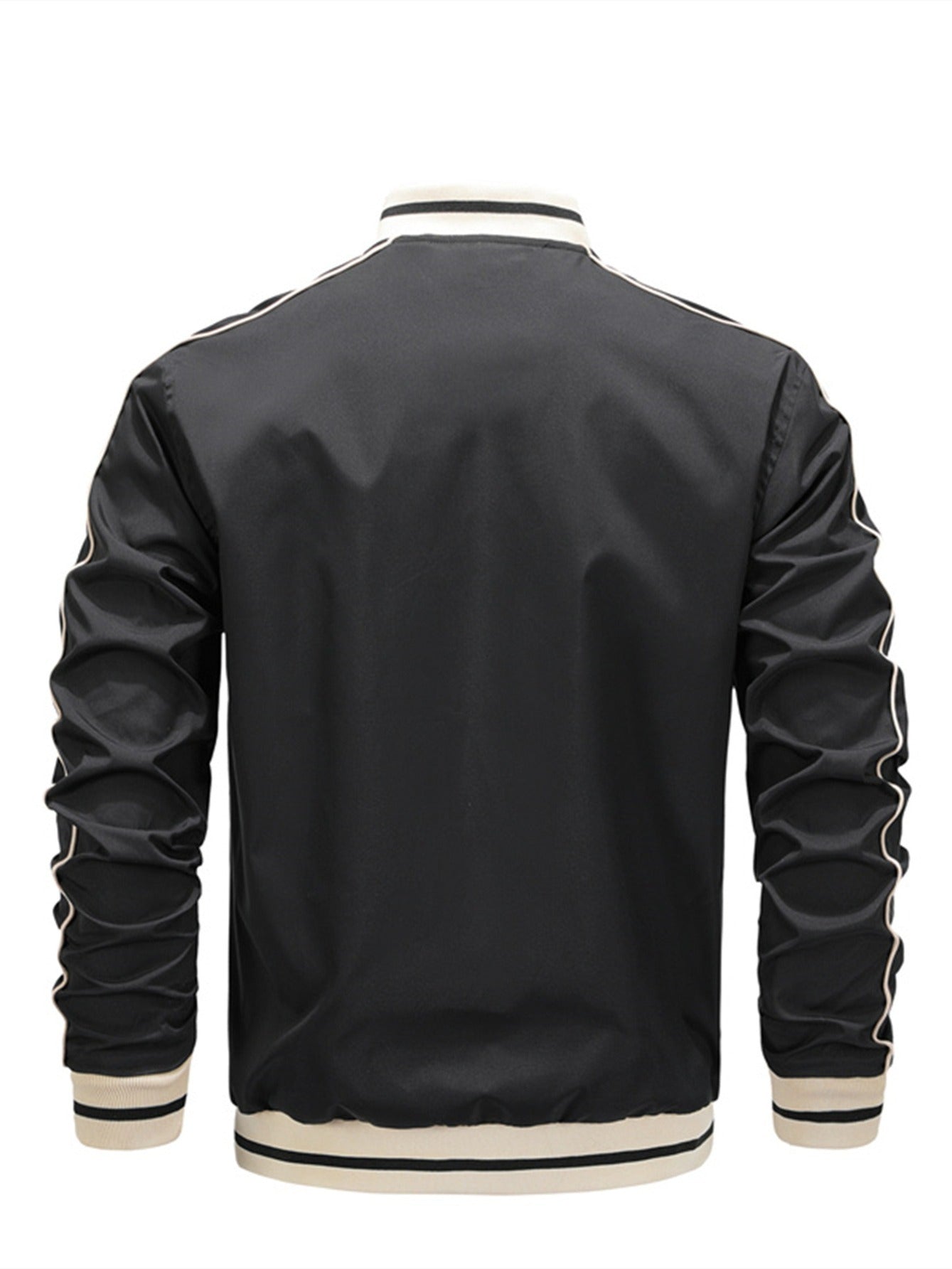 Men's Patchwork Jacket Baseball Large Size Loose Jacket