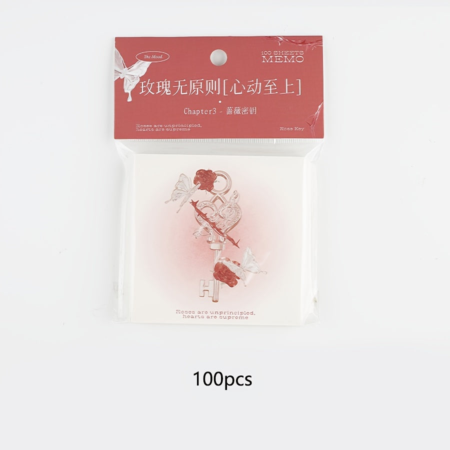 Romantic Sticky Notes - 100 Sheets