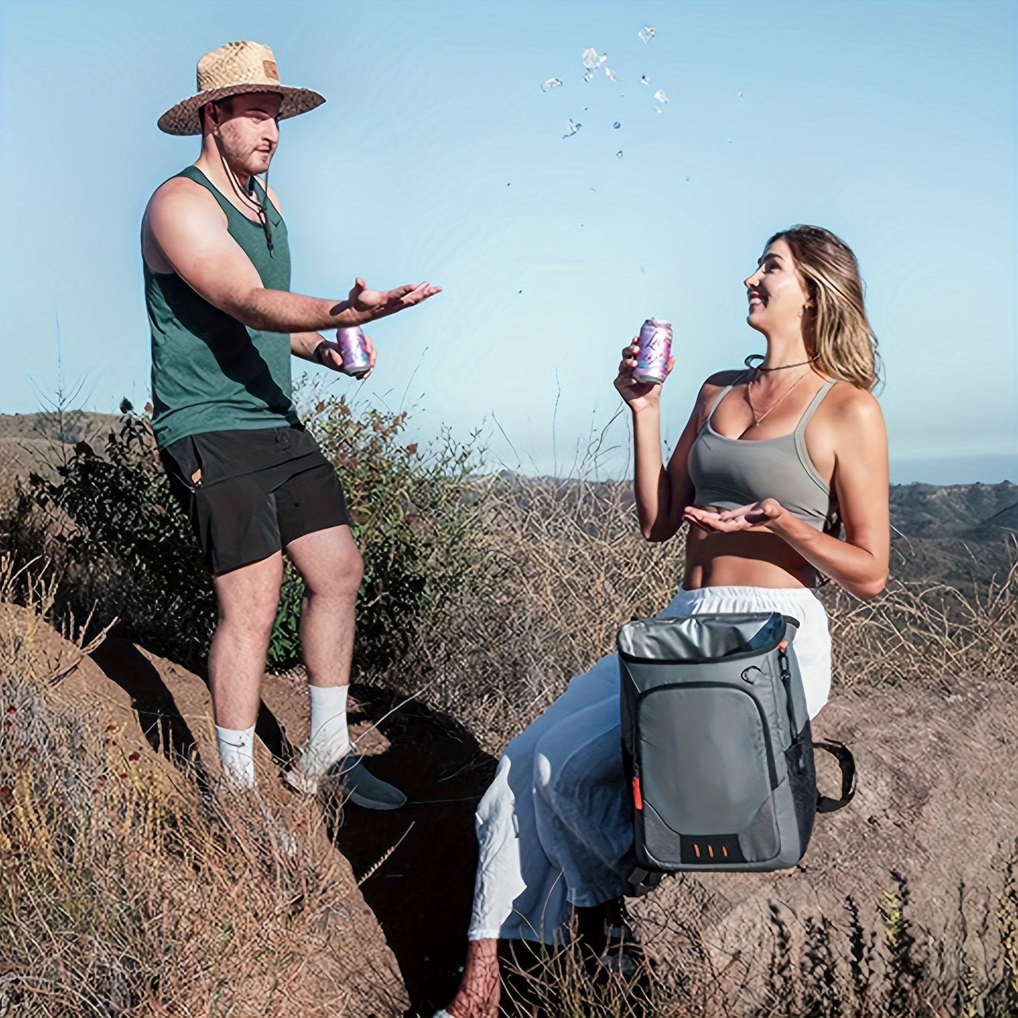 Insulated Cooler Backpack for Men Leak Proof Thermal Lunch Box Bag