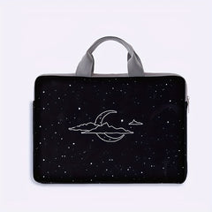 Starry Night Moon Print Laptop Sleeve 14 inch