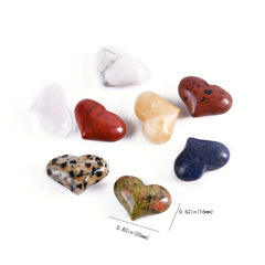 Heart Crystals Shaped Healing Crystal Palm Set Bulk