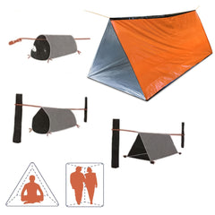 Windproof Waterproof Thermal Emergency Shelter for Camping Hiking