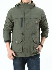 Men's Thickened Hooded Cotton Padded Jacket Coat
