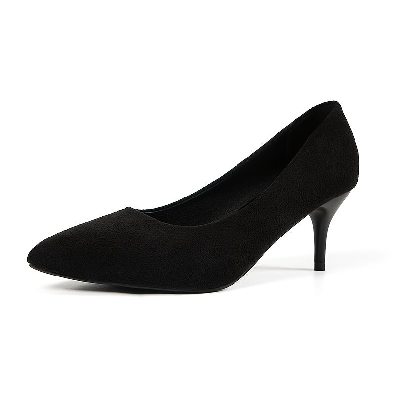 Women's Pointed Toe High Heels Slip On Court Pumps