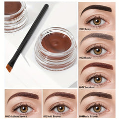 Long Lasting Eyebrow Enhancers Set with Waterproof Pomade