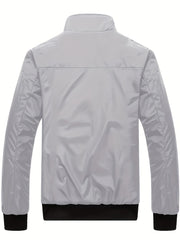Men's Zip-Up Sports Jacket with Pockets
