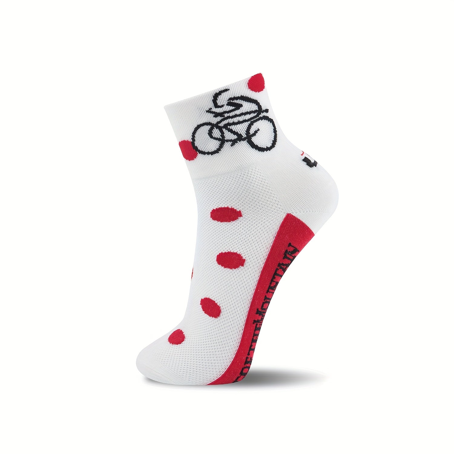 3 Pairs Diabetic Cycling Socks Breathable Knit Fabric