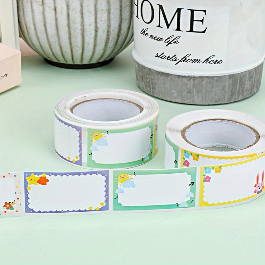 Cartoon Name Stickers for Personalizing Supplies