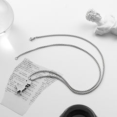 Men's Funky Dinosaur Pendant Necklace Street Hip-hop Chain Jewelry