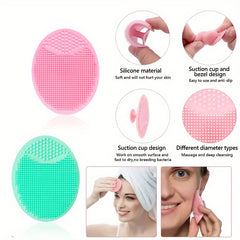 Facial Cleansing Brush Set Manual Silicone Face Mask Brush Lip Scrub Brush