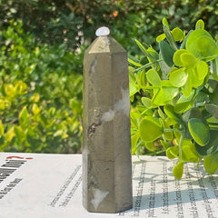 Natural Crystal Pyrite Healing Point Wand Home Decoration