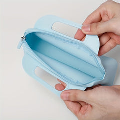 Silicone Makeup Bag Waterproof Toiletry Pouch Zipper Cosmetic Bag
