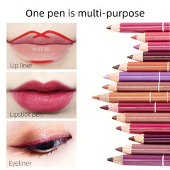 Matte Lip Liner Pencil Waterproof Smudge Proof Makeup Tool
