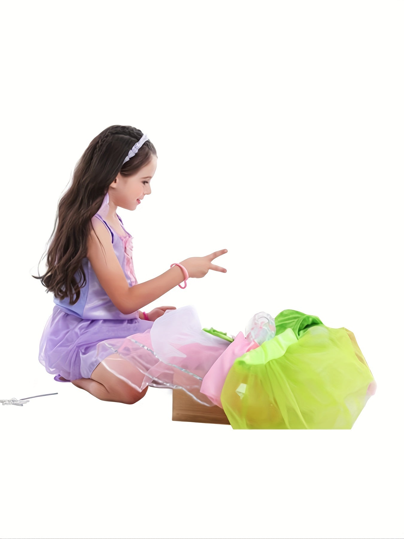 Girl's Princess Dress Sleeveless Tulle Halloween Party Costume