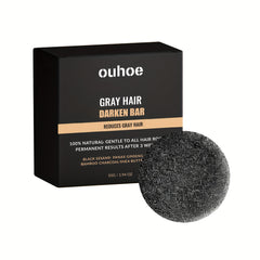 Gray Hair Darken Shampoo Bar Hair Cleaning Care Soap