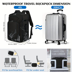 Large Laptop Backpack Water Resistant Dedicated Compartment Versatile Features