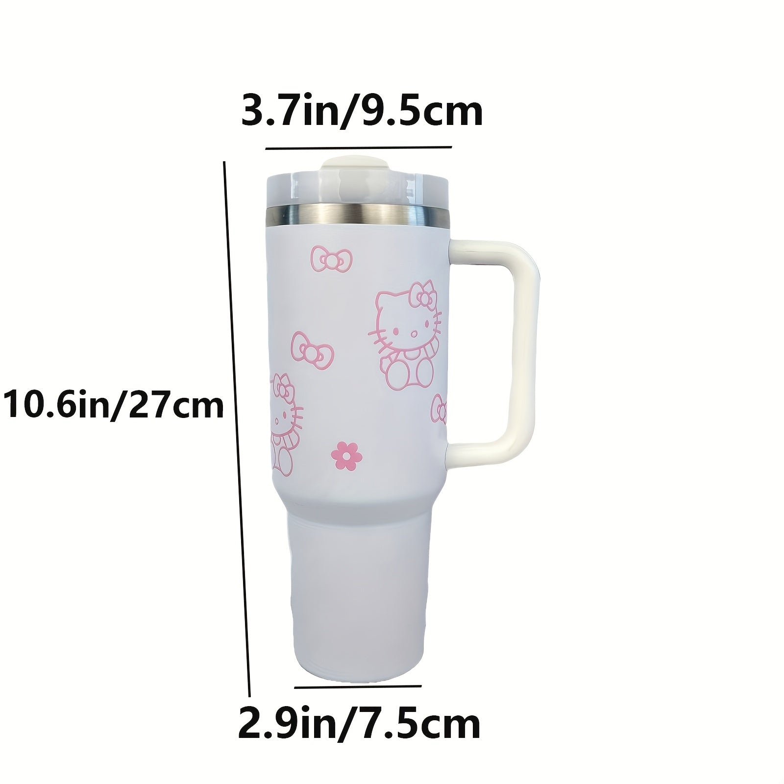 HelloKitty 40oz Stainless Steel Insulated Water Cup Coffee Mug