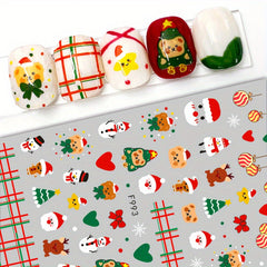 Christmas Nail Art Stickers Self Adhesive Nail Decals