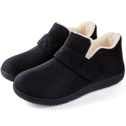 Memory Foam Men's Slippers with Hook and loop Fastener Closure