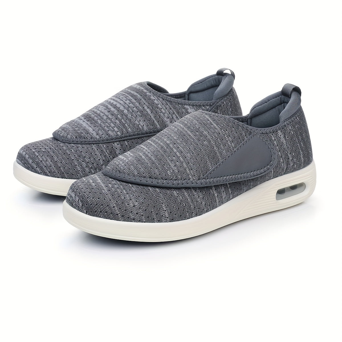 Striped Women's Diabetic Walking Shoes Non Slip Easy Wear Hand Wash or Dry Clean