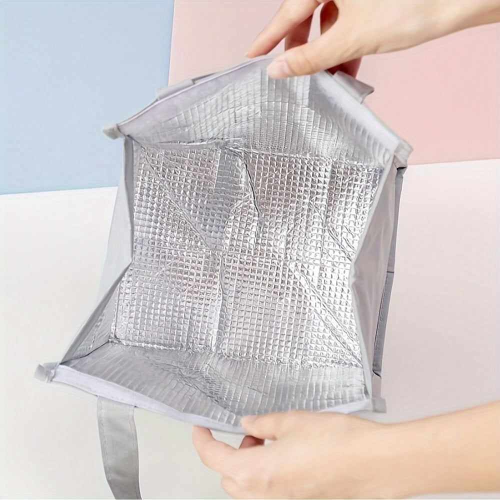 Insulated Lunch Bag Polyester Thermal Tote with Hand Wash - Fruit Print