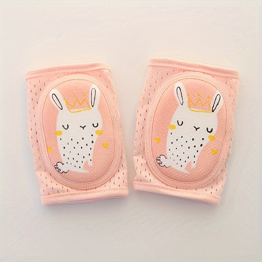 Adjustable Knee & Elbow Pads for Crawling in Pink Navy