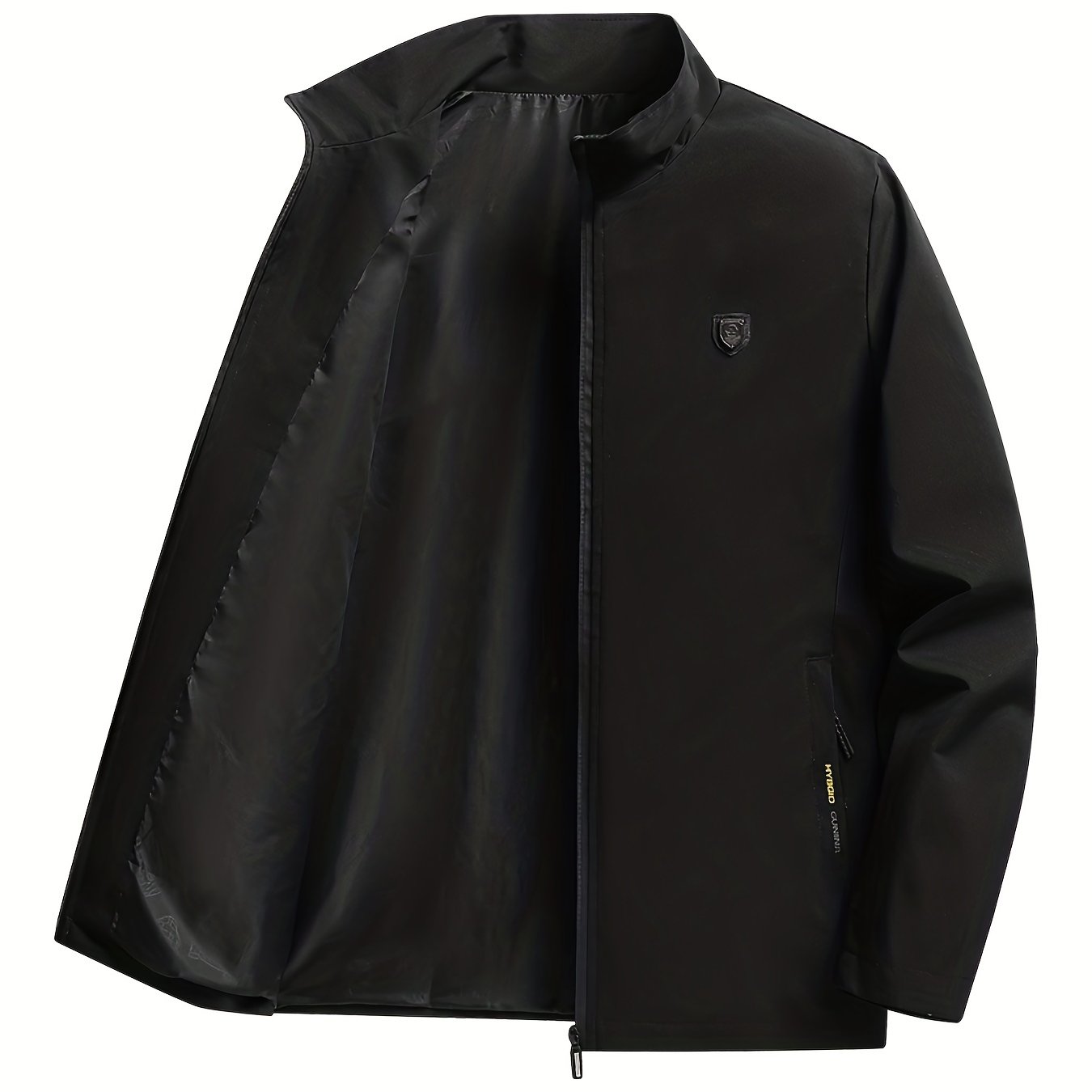 Classic Windbreaker Jacket Men's Casual Zip Up Zipper Pockets Jackets