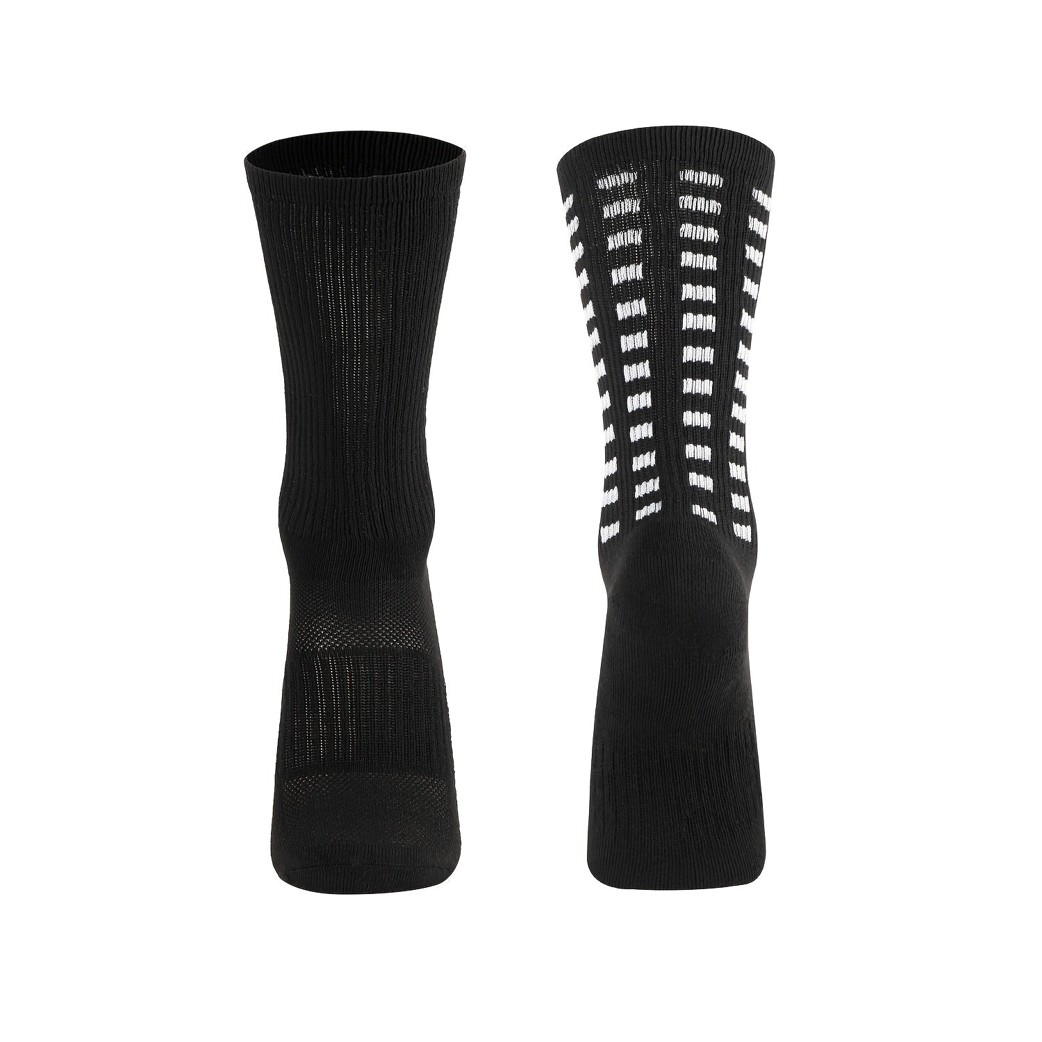 Diabetic Crew Socks (2 Pairs) Polyester Blend Breathable Moisture Wicking