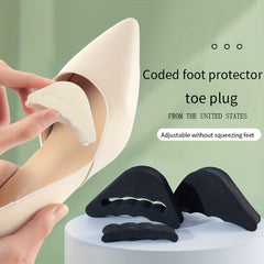 Women's High Heels Toe Plug Half Sponge Cushion Feet Filler Insoles