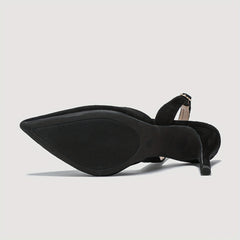 Women's Buckle Strap Stiletto Heels Slingback Pumps