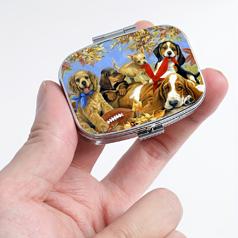 Compact Dog & Rugby Medicine Box Organizer