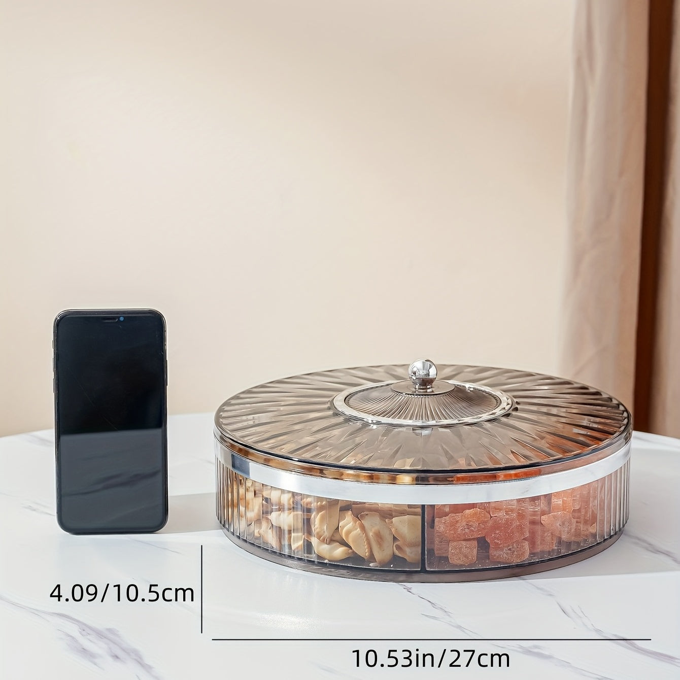 Candy Snack Storage Box With Lid Wedding Party Candy Plate