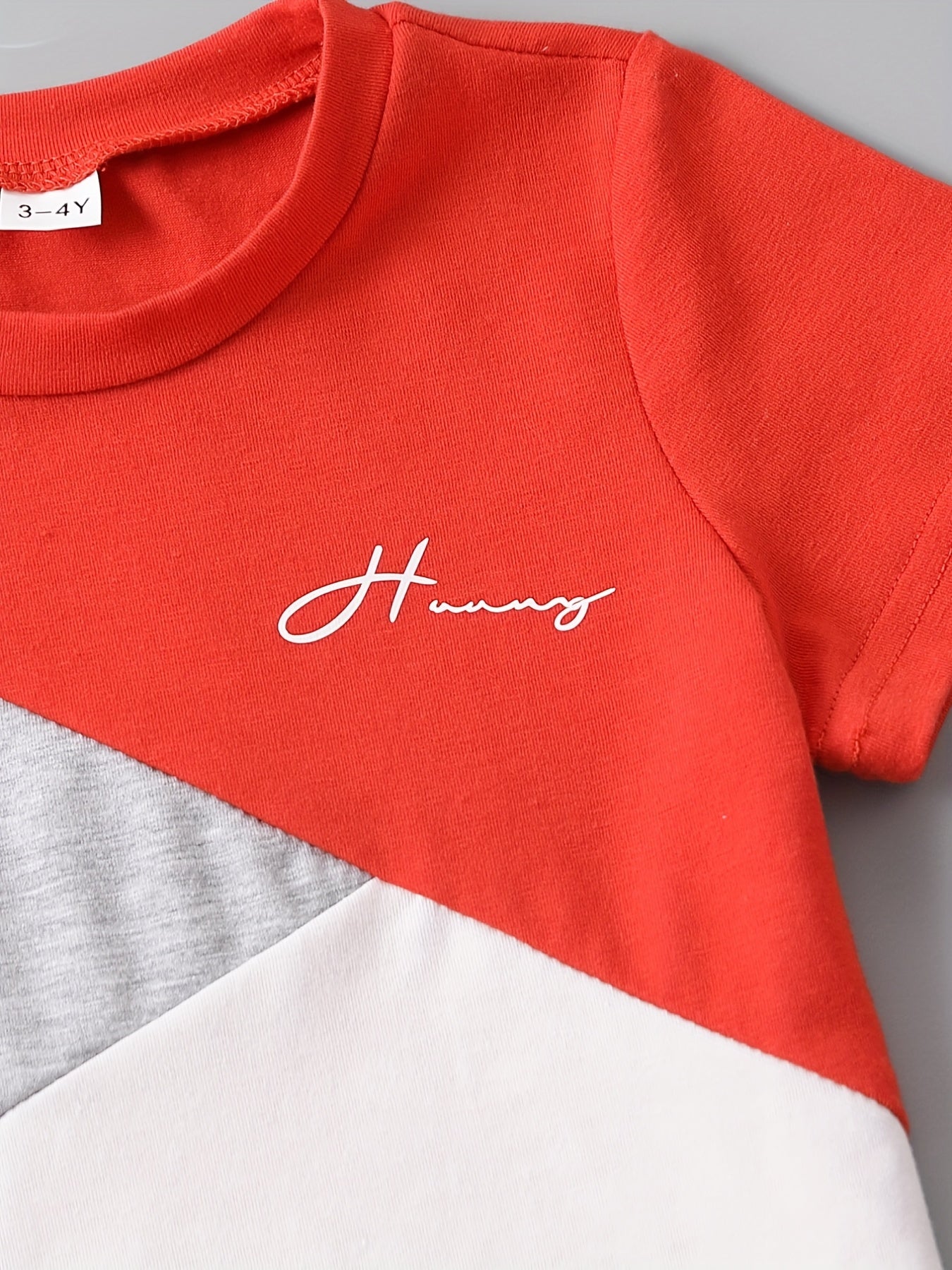 Toddler Boys T-shirt & Shorts Set Crew Neck Short Sleeve Top & Bottoms Kids Summ