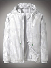 Men's Breathable Sunscreen Windbreaker Hooded Jacket