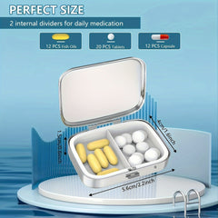 Dragonfly Pill Case 2 Compartment Medicine Box