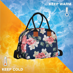 Women's 10L Lunch Bag Insulated Cooler Large Capacity Adjustable Strap