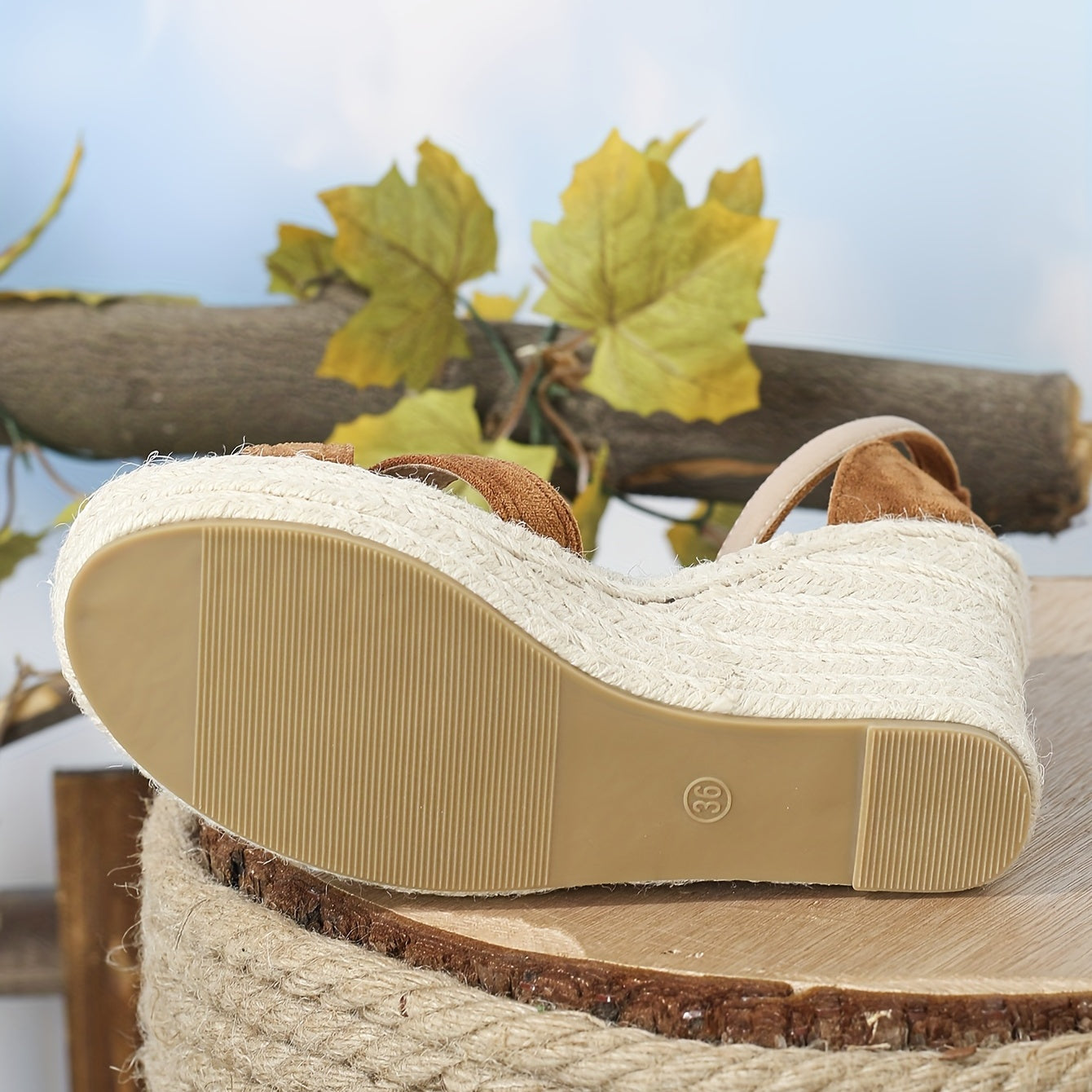Women's Espadrille Wedge Sandals Open Toe Ankle Strap Heels