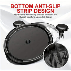 Ergonomic Chicken Shredder with Transparent Lid