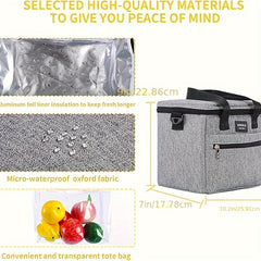 XINSILU Insulated Lunch Bag Ice Pack Leakproof Cooler Tote