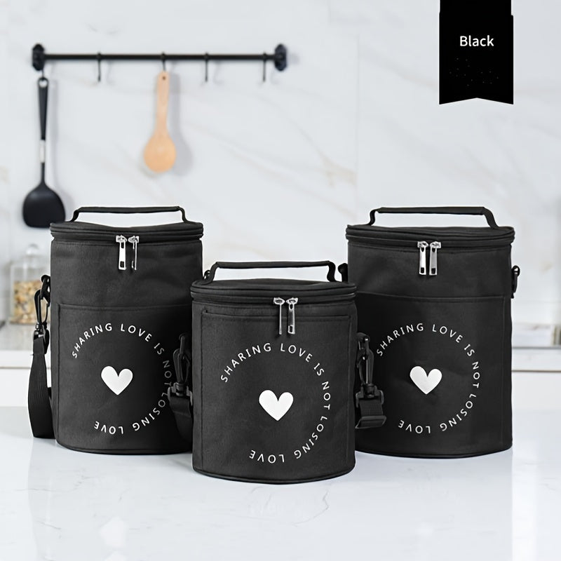 OXFORD Cylinder Lunch Bag Insulated for Travel and Work