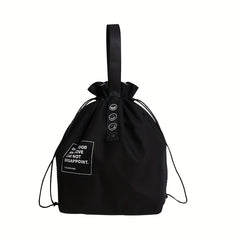 Canvas Drawstring Lunch Box Bag for Student & Office Workers