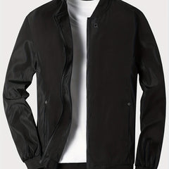 Men's Zipper Jacket Windbreaker Windproof Coat