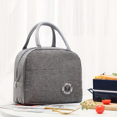 Insulated Animal Print Oxford Fabric Leakproof Multiple Compartments Lunch Bag